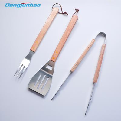 China Wholesale Customized Easily Cleaned Good Quality Stainless Steel BBQ Tool Kit Grill Tools For Braai for sale