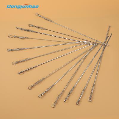China Easily Cleaned BBQ Skewers 12pcs Kebab Sticks Metal Reusable Flat Skewers for Grilling Shrimp Meat Chicken Vegetable for sale