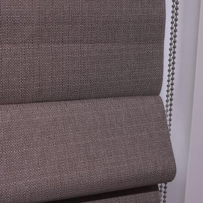 China Sun Shading Wholesale Hot Sales Indoor Ivory Blackout Motorized Roman Blind Curtain for sale