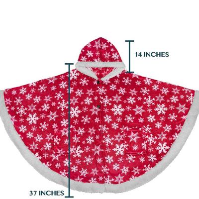 China Sherpa Poncho Blanket Cozy Wearable Blanket Warm Fleece Shawl Cape PORTABLE Custom TV Gift For Adult for sale