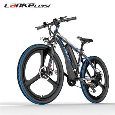 China LANKELEISI MX3.8 Aluminum Alloy Speed Mountain Bike 500w 48V 10ah Lithium Battery Electric Bike 21 e 26 inch Electric Bicycle for sale