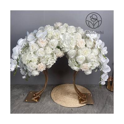 China Pink Floral Wedding Flower Tablescape Table Decoration Butterfly Orchids Flower Phalaenopsis Table Top for sale