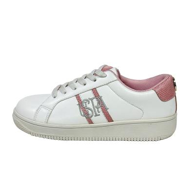 China Fashion Trend New Style Small Snakeskin Grain Female Embroidered Causal Women's Single Shoes for sale