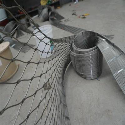 China Aisi 316 Grade 7x19 Stainless Steel Wire Rope Mesh Zoo Aviary Decorative Netting for sale