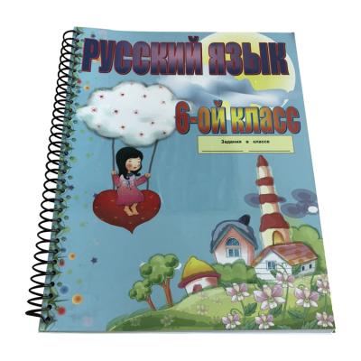 China Cheap Price Custom Plastic Softcover PP Cover A5 A4 Exercise Book Spiral Notebook Printing for sale