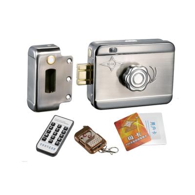 China Open By Key 12vdc 13.56 IC Door Electric Door Lock With RFID Reader for sale