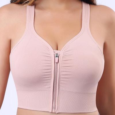 China Breathable 8133 Sports Bra Crop Top Fitness Women Sportswear Feminine Gym Underwear Running Push Up Lingerie Yoga Workout Customized for sale