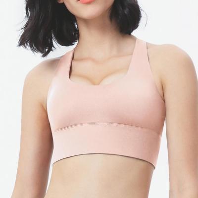 China Push-up 832 Double Cross Beautiful Back Sports Bra Dropship Adjustable Buckle Fitness Underwear Wholesale Sexy Shockproof Yoga Crop Top for sale