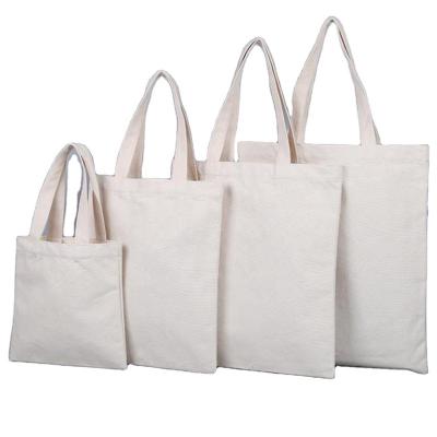 China Custom Logo Size Folding Eco-Friendly Reusable Recycled Women Tote Cotton Canvas Bag 8oz 10oz 12oz Handled Shopping Cotton Carry Bags for sale