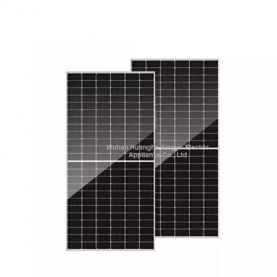 China Solar Power System 2278 * 1134 * 35mm Solar Panel silicon China High Quality Half Piece Single Glass Ten Grid Assembly 535-550W Monocrystalline for sale