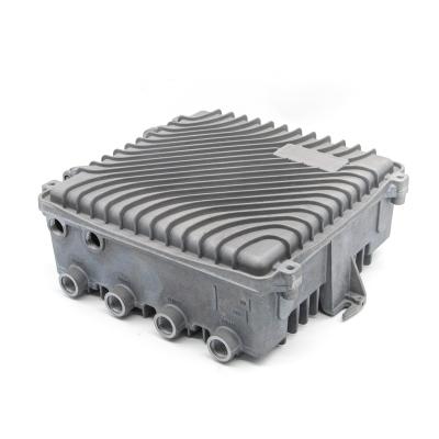 China OEM Aluminum Alloy Machinery Parts Square Customized Product Highly Sealed Aluminum Alloy Die Casting CATV Transmission Workstation Shell for sale