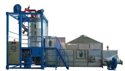 Cina Capacità versatile EPS Spuma batch Pre Expander Bead Making in vendita