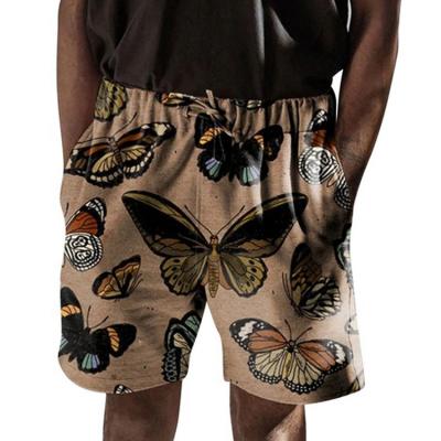China 2021 Hot Selling Anti-Wrinkle Summer Lace Up Casual Straight Printed Men Beach Swimming Shorts for sale