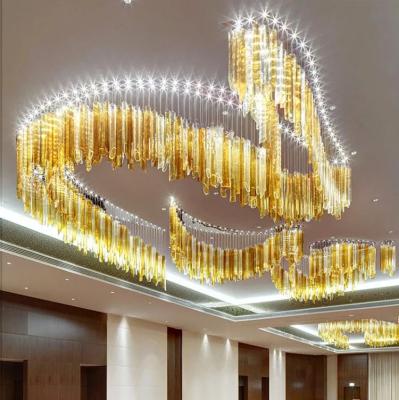 China Schakelaar Controle Moderne roestvrijstalen LED-kroonluchter voor binneninrichting Warm wit plafond Hangend professioneel LED-glas Te koop