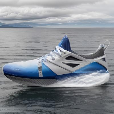China Biodegradable Eco Friendly Running Shoes Knitted Upper Breathable for sale