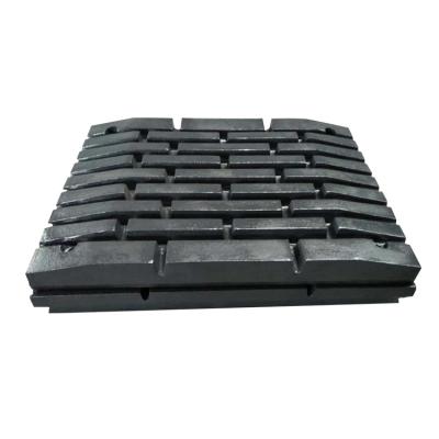 China Construction works Jaw Plate High Manganese Steel For Jaw Crusher Spare Parts for sale