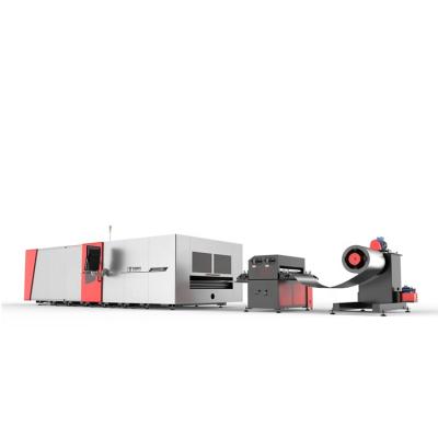 China China factory supply of SERVOMOTOR 6.3m by 2m coil laser steel cutting machine high precision for advertising industry for sale