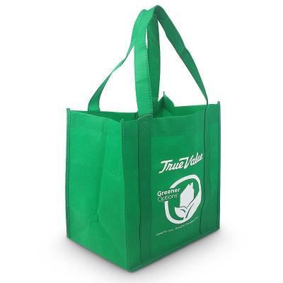 China Custom Non Woven Budget Shopper Tote Bag non woven grocery bags With Brand Logo for sale