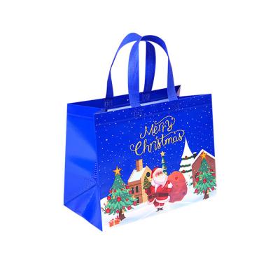 China Printed Laminated Non Woven Christmas Bags Non Woven Shopping Bags Wholesale Factory for sale