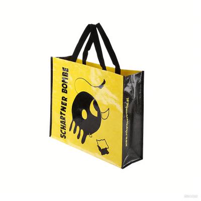 China PP Laminated Woven Tote Bags with Handles Custom Printed Shopping & Promotional Bags for sale