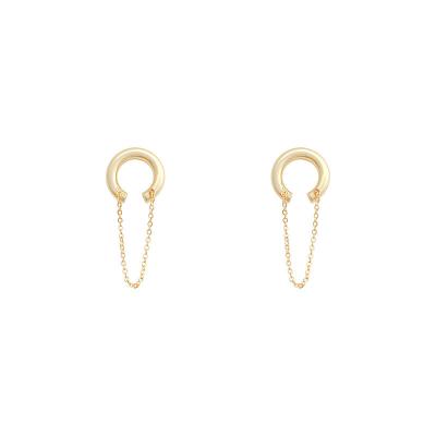 China Lady Small Design Sense Clip No Ear Hole Woman Style Simple Fresh Cool Earrings Clips Retro for sale