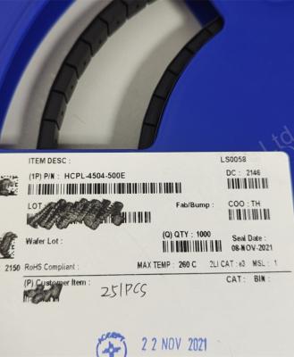 China HCPL-4504-500E High Speed Optocouplers 1MBd 1Ch 12mA Integrated Circuits ICs for sale
