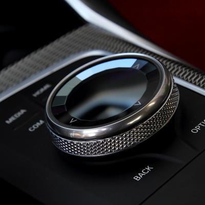 China Business/Japanese Crystal Multimedia Controller Button Cover Luxury MGU Car Accessories For BMW Chassis G20 2020 3 Series for sale