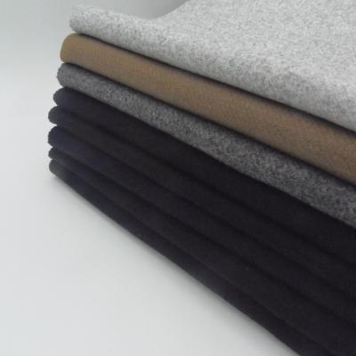 China Wind proof double face wool fabric two side cashmere blended wool fabric mid weight woven fleece textile overcoat and jacket&d for sale
