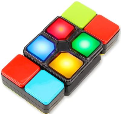 China Hot Sale Amazon Intelligence Developing Educational Toys 4-in-1 Electronic Memory Puzzle and Cube Brain Game Changeable Colors Speed Christmas Gifts for sale
