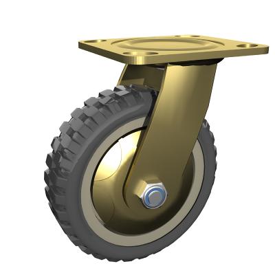China High Load Capacity Weihang 5inch PU Wheels Heavy Duty Industrial Safe Trolley Universal Wheel Casters Casters for sale
