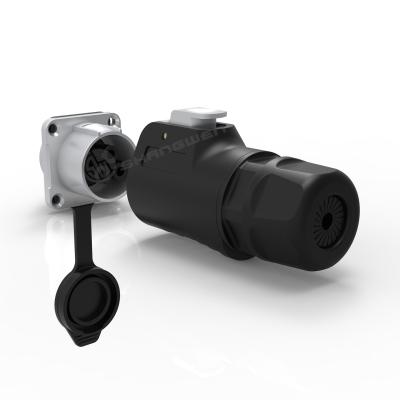 China IP67 PBT Material 3pin Male Female power Waterproof Connector for sale