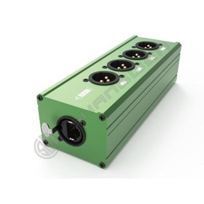 China Áudio DMX512 4 canais com RJ45 a 4 XLR Cat5 Extensor de extensão de sinal masculino Extensor de sinal de rede feminino à venda