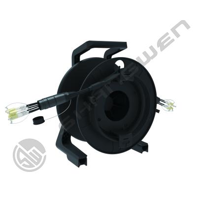 China 4 6 8 CH TPU Armored Jumper LC FC SC ST Multimode Fiber Optic CL3 Network Cable Cores OM2/ OM3/OM4 Cable Reel Drum for sale