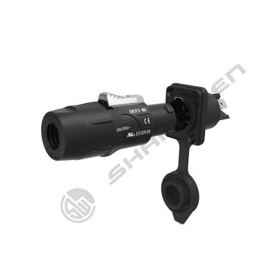 China IP65 Outdoor Panel Mount Power Socket 3-Pin Male Audio Connector with LED Display 20A Chassis Socket for Audio Power Solutions for sale