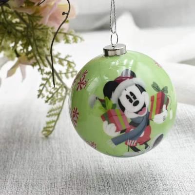 China Cute Cartoon stickers Christmas ball round solid foam ball ornaments Christmas tree pendant playground souvenirs for sale