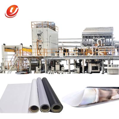 China Hot Laminated Advertising Company 1600mm Fabric Embossing Machine For Advertising Banner Fabric for sale