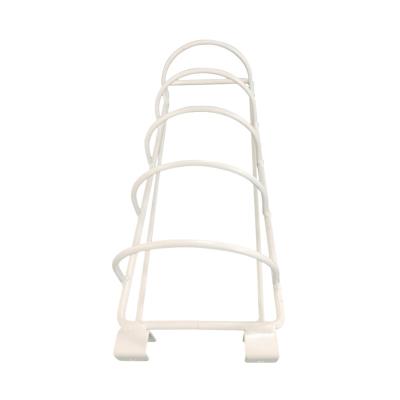 China Sustainable 4-Tier Metal Scrollwork Dish Rack Space Saving Storage Kitchen Dish Rack Display Rack for sale