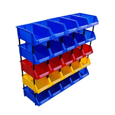 China Warehouse Back Stocked Hanging Storage Boxes Work Bin Hardware Store Plastic Storage Bins for sale