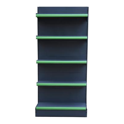 China End-Sided End Sided Multi-Layers Display Rack Grocery Metal Gondola Supermarket Display Shelves for sale
