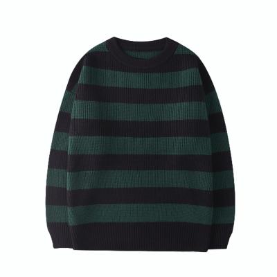 China 2021 Girl's Sweater Autumn And Winter Breathable Wide-Leg Warm-selling Casual Striped Knitted Sweaters for sale