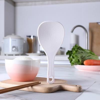 China Disposable Custom Cute Serving Spoon Dinner Rice Spoon Plastic Rice Spoon for sale