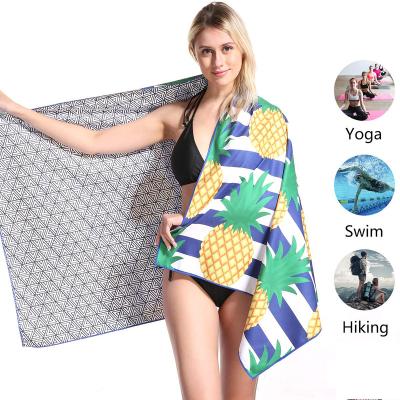 China Viable Funny Fruit Beach Towel Cotton Logo Sublimation Microfiber Beach Towels for sale