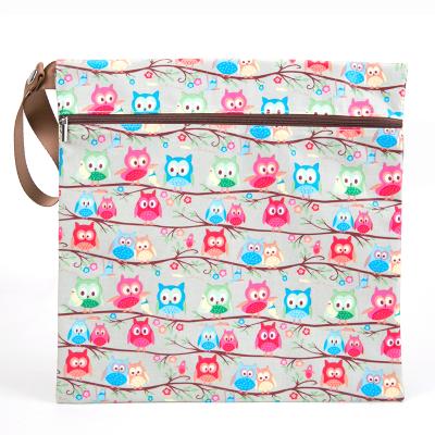 China Simple Custom Logo Printed Design Diaper Bag Diaper Bag Mom Diaper Bag Waterproof Wet Dry Bag for sale