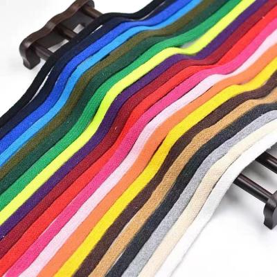 China Sustainable Factory wholesale colour hollow flat braided macrame cord drawstring cord for clothing hat for sale