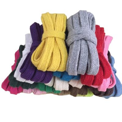 China Sustainable Factory customized color 1cm hollow flat braided macrame cord drawstring cord for clothing hat for sale