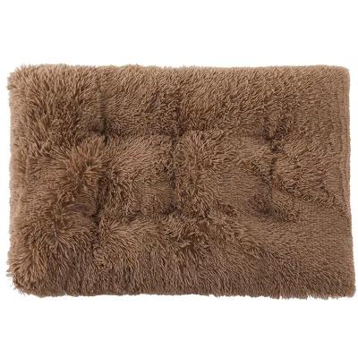 China Long Sustainable Professional Plush Pet Portable Pets Design Carpet Oxford Cloth Feeding Mat Seat Cover for sale