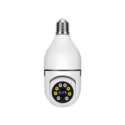 China Human Motion Tracking Wireless Mini Bulb Pint Baby Lamp Double Screw V380 E27 Security Bulb PTZ Camera Wifi Wireless Panoramic Indoor CCTV Network Camera for sale