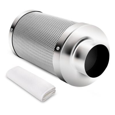 China 6x20 Inch Hydroponic Cylinder Industrial Activated Coal Active Carbon Air Filter For Air Ventilation for sale