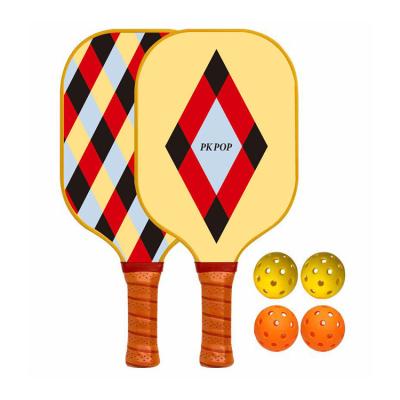 China Customized color Carbon face Nomex Honeycomb Customize Outdoor portable glassfiber pickleball paddlenet for sale