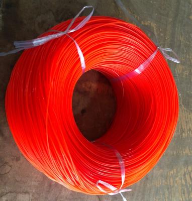 China 2-Stroke Roll Square 2.4mmX1KG 100% Nylon Big Grass Trimmer Line PA6 for sale